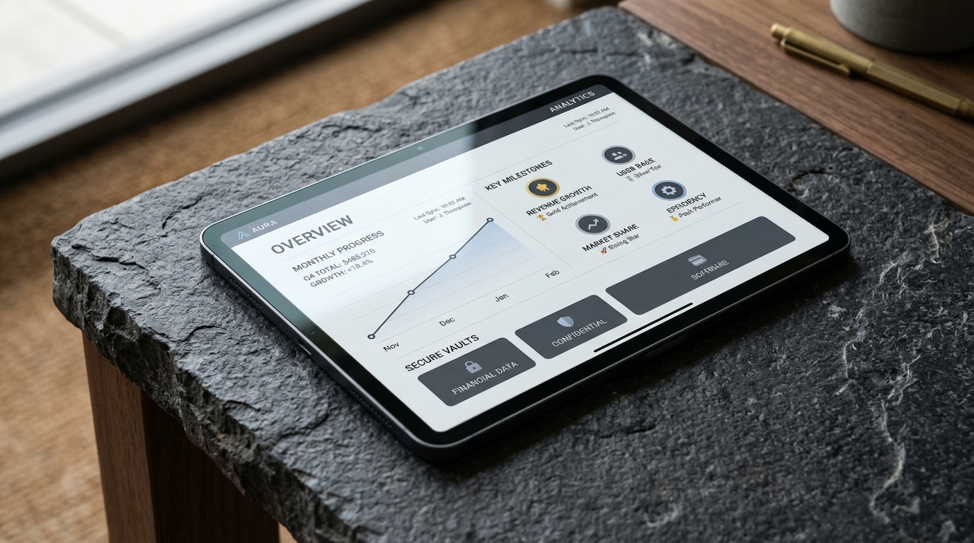 Vertueal Results Dashboard & Document Vault preview
